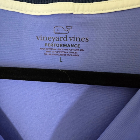Vineyard Vines Polo Shirt Womens Large Purple Whale Logo Stretch Golf Polo - Picture 4 of 10